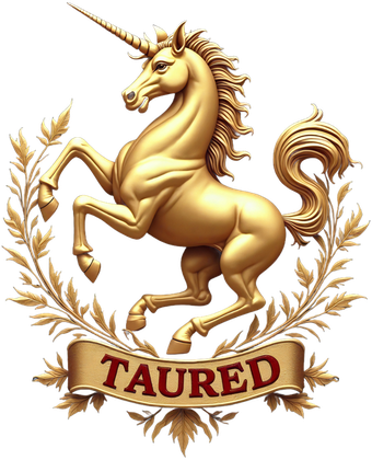 Taured unicorn emblem