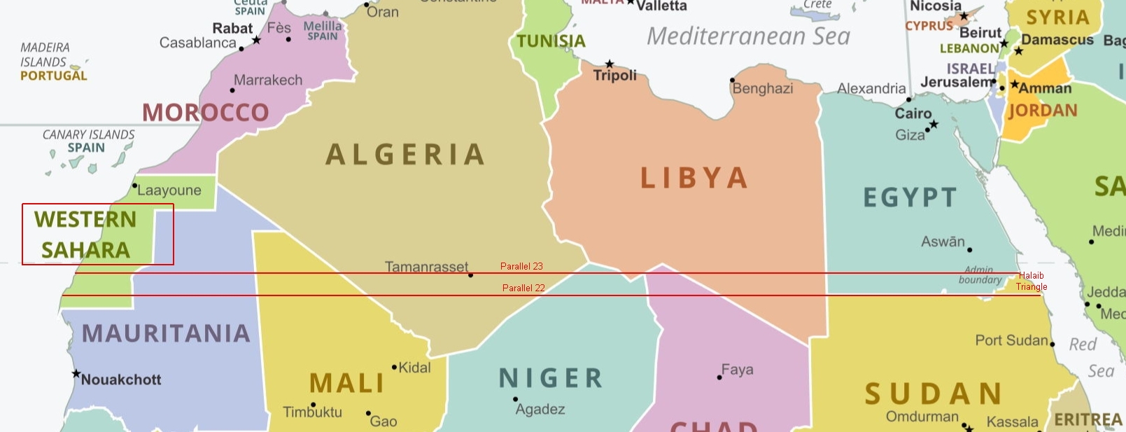 Parallel comparison map